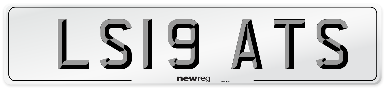 LS19 ATS Number Plate from New Reg